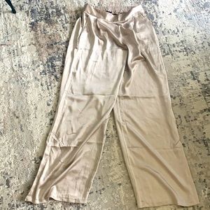 Designer Drew champagne silky pants!